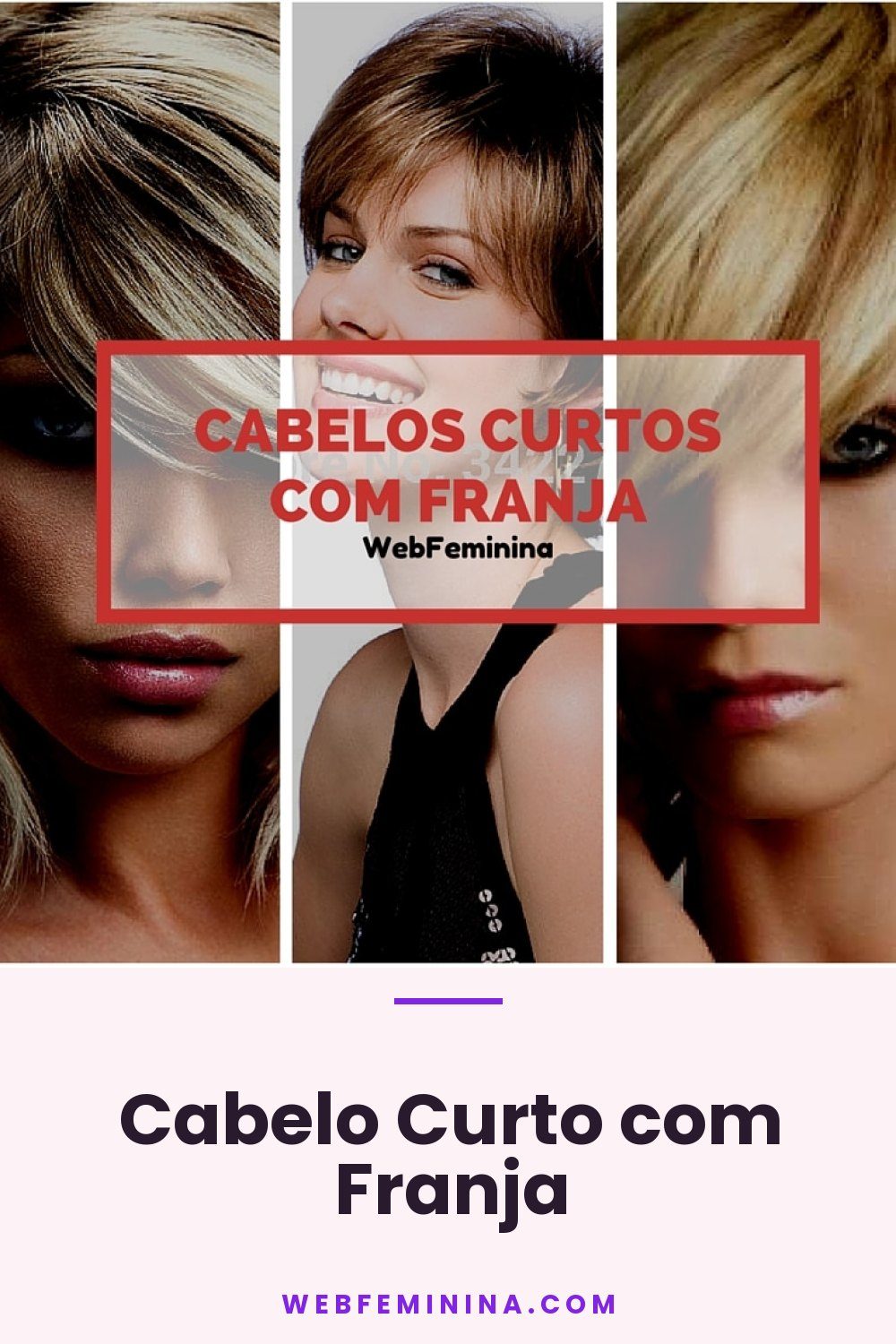 Cabelo Curto com Franja