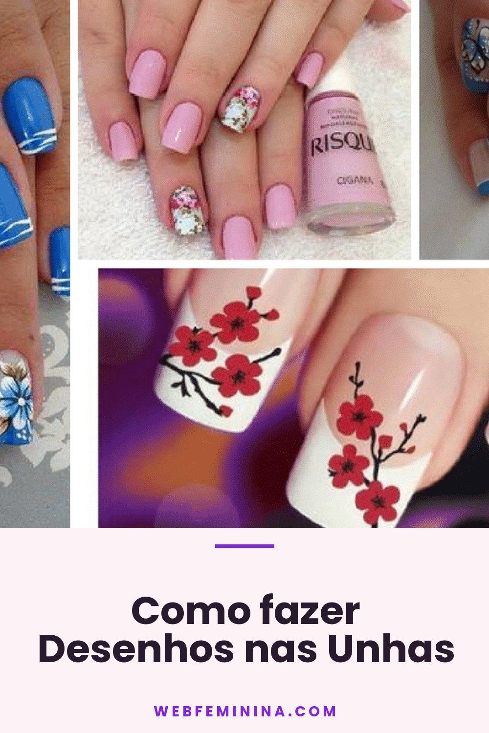 Como fazer Desenhos nas Unhas