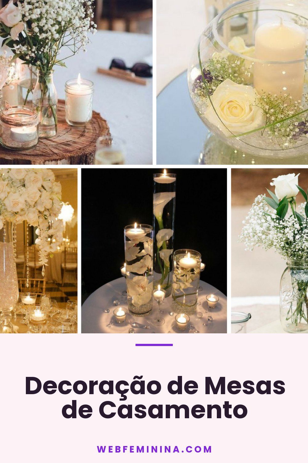 Decoração de Mesas de Casamento