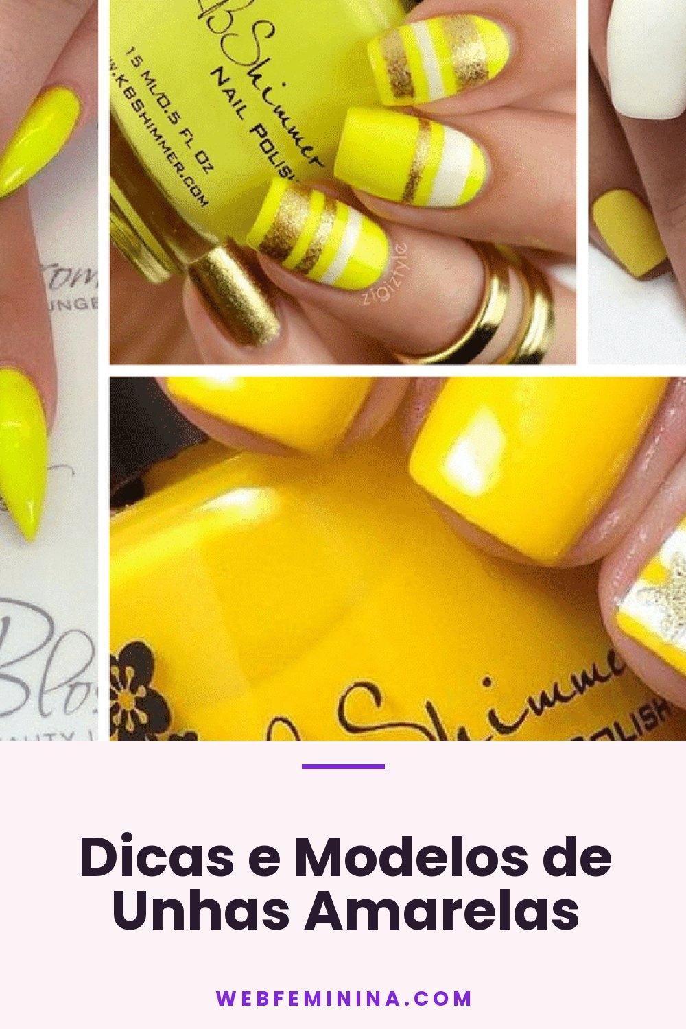 Dicas e Modelos de Unhas Amarelas