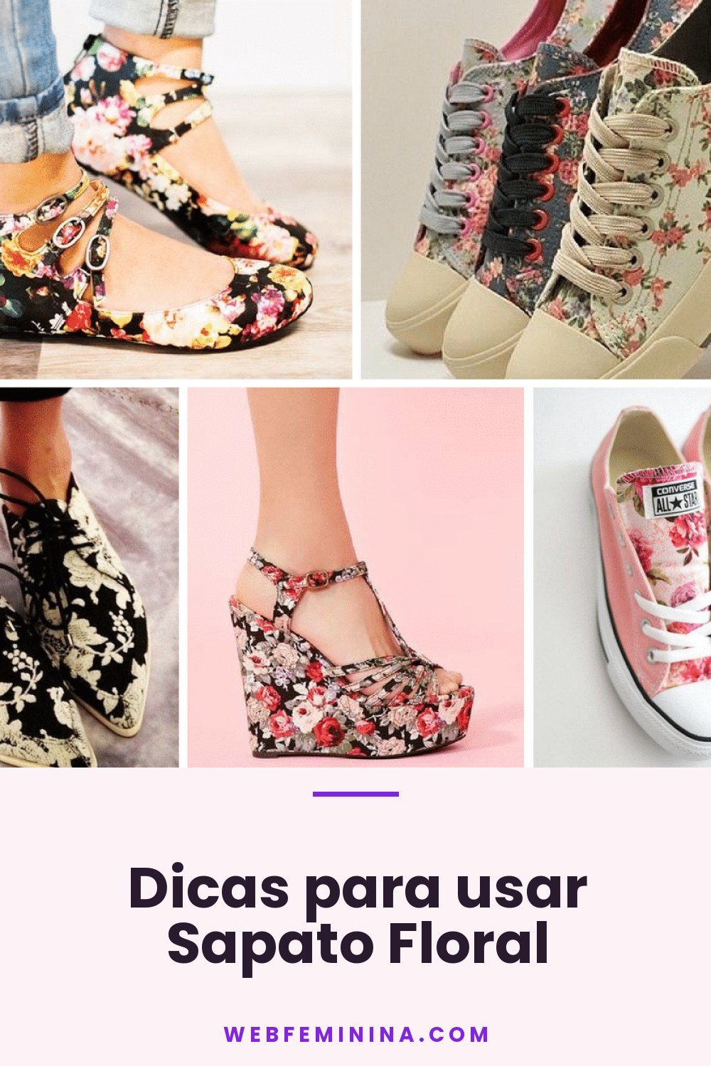 Dicas para usar Sapato Floral