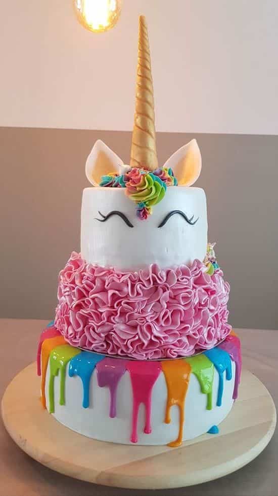 festa unicornio bolo