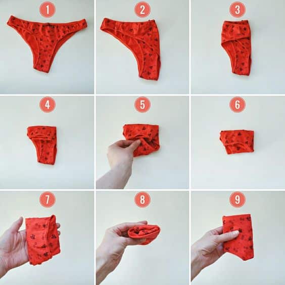 ideias para dobrar roupas de forma eficaz 7