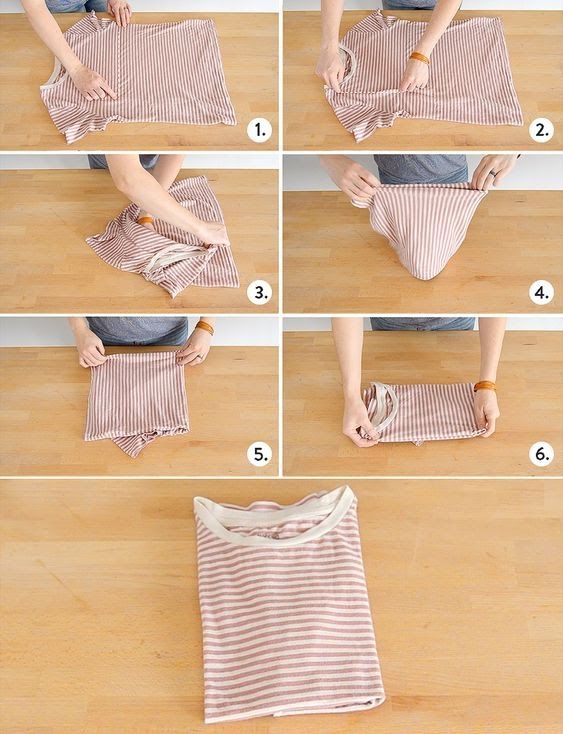 ideias para dobrar roupas de forma eficaz 8