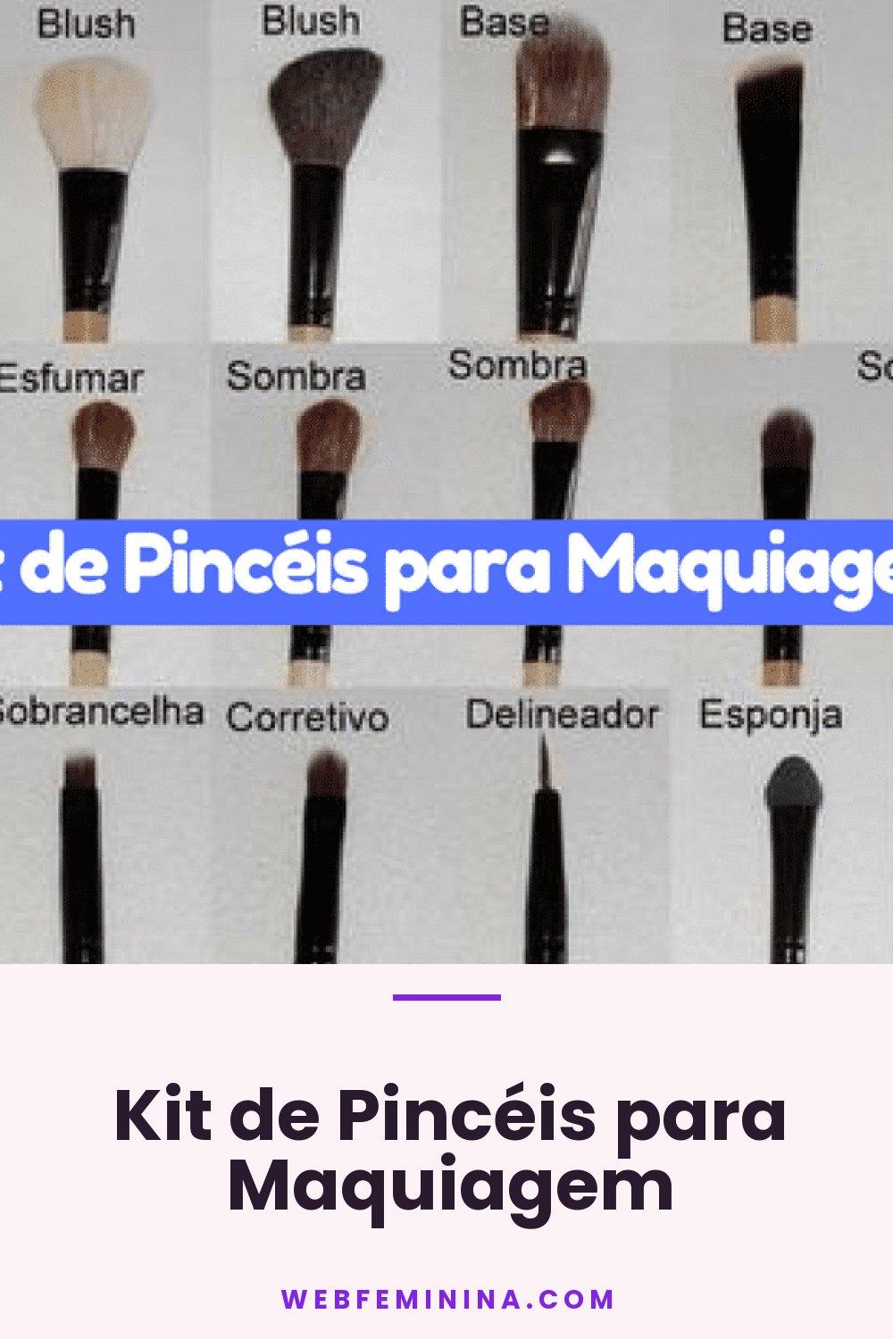 Kit de Pincéis para Maquiagem