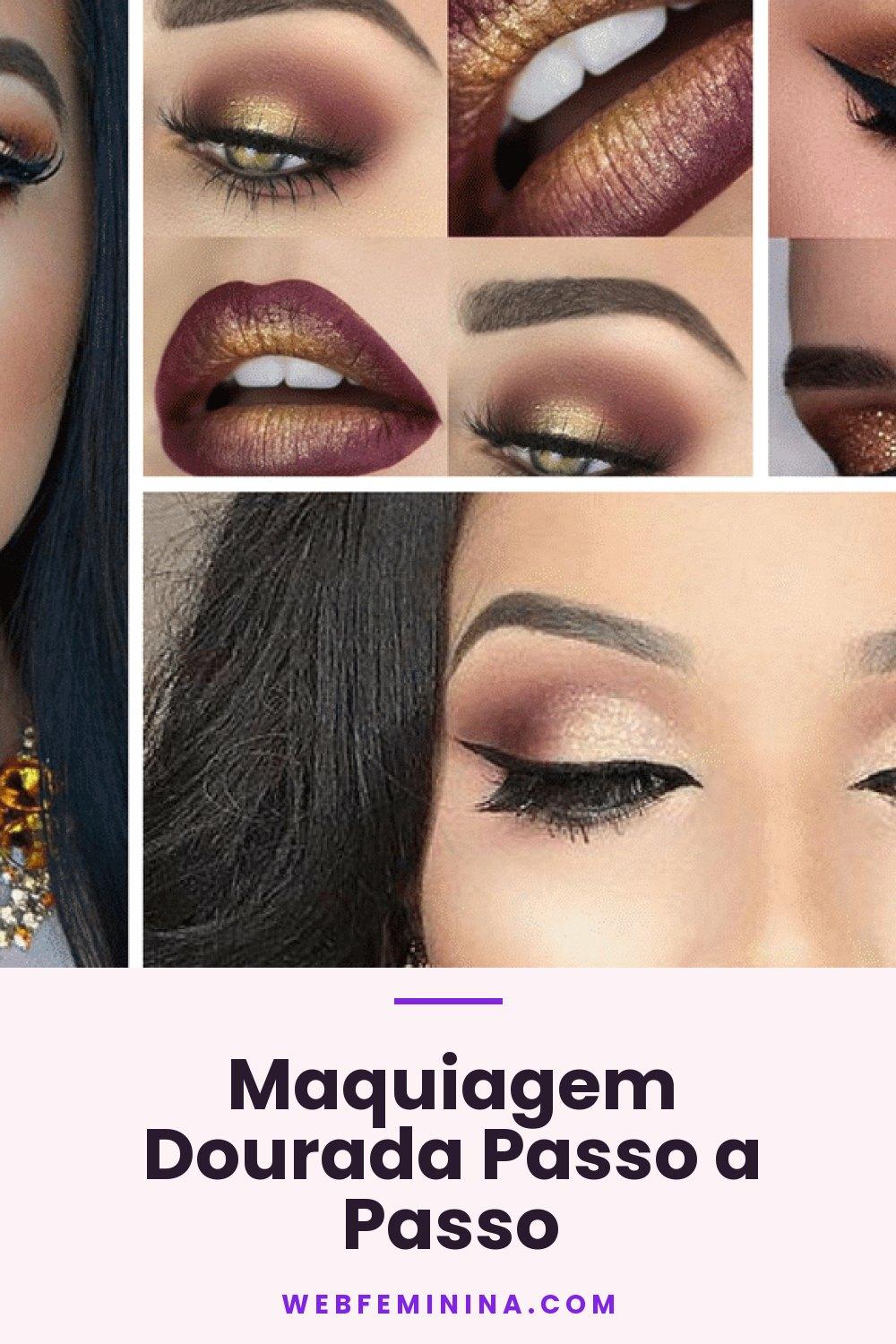 Maquiagem Dourada Passo a Passo