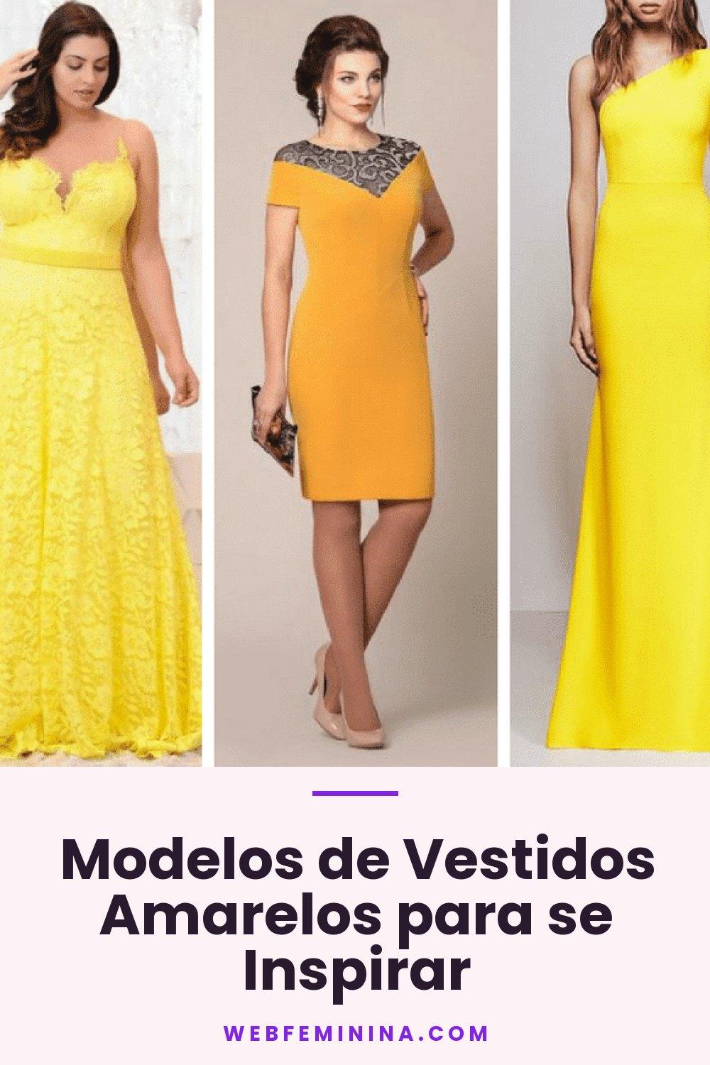 Modelos de Vestidos Amarelos para se Inspirar