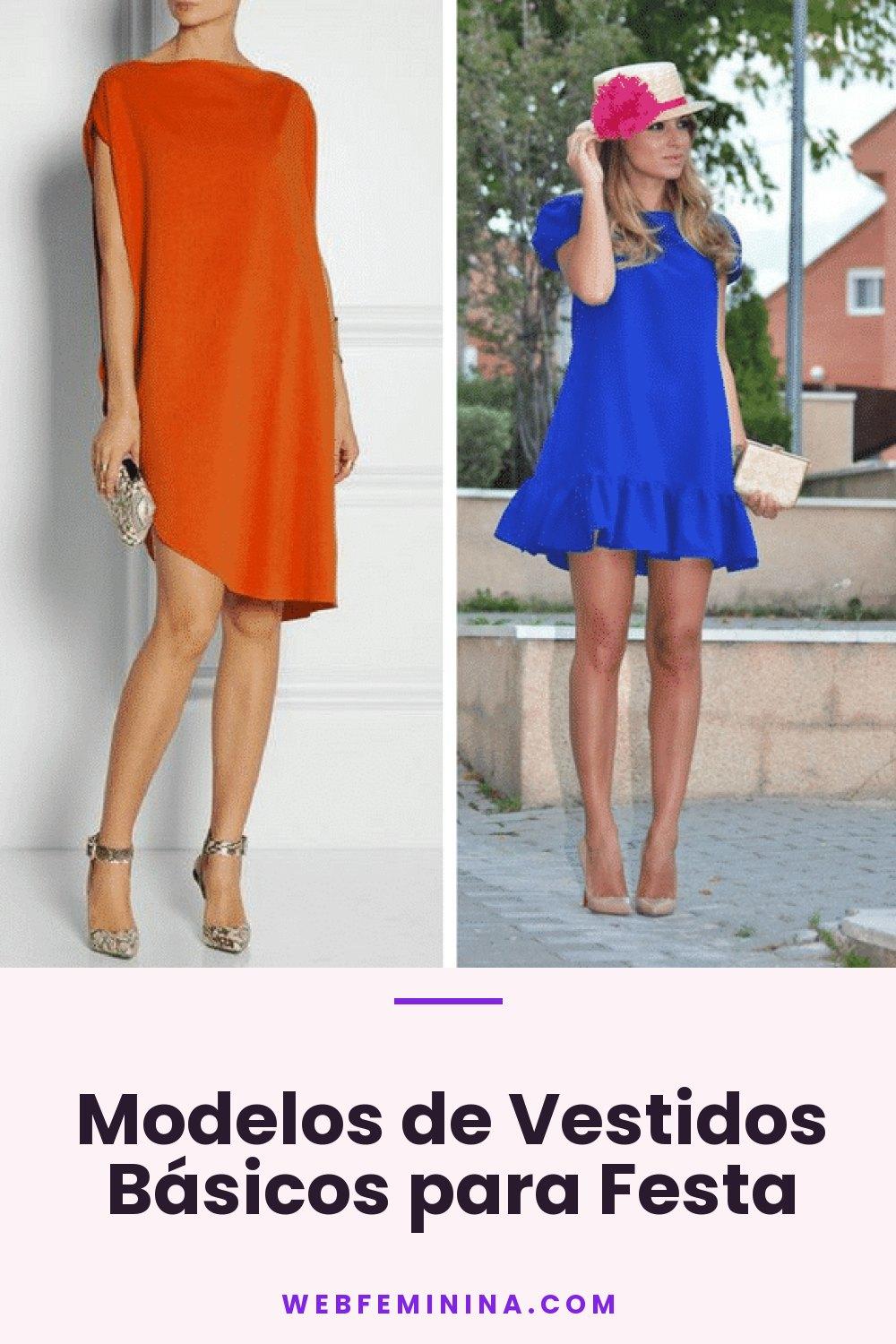 Modelos de Vestidos Básicos para Festa