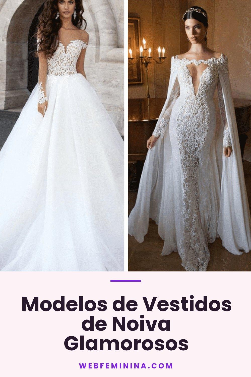 Modelos de Vestidos de Noiva Glamorosos