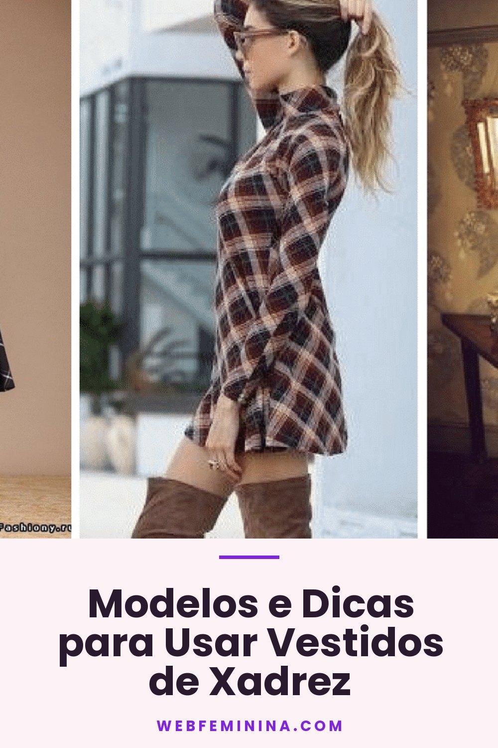Modelos e Dicas para Usar Vestidos de Xadrez