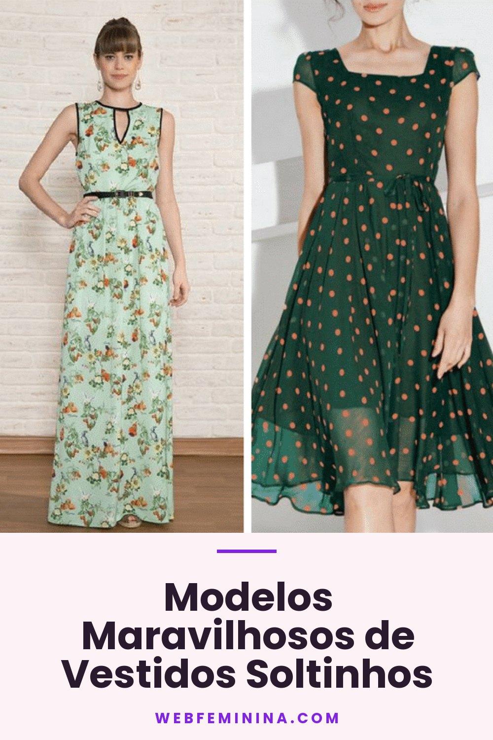 Modelos Maravilhosos de Vestidos Soltinhos