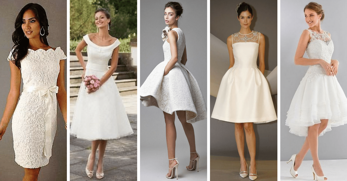modelos tendencias vestidos noiva curtos