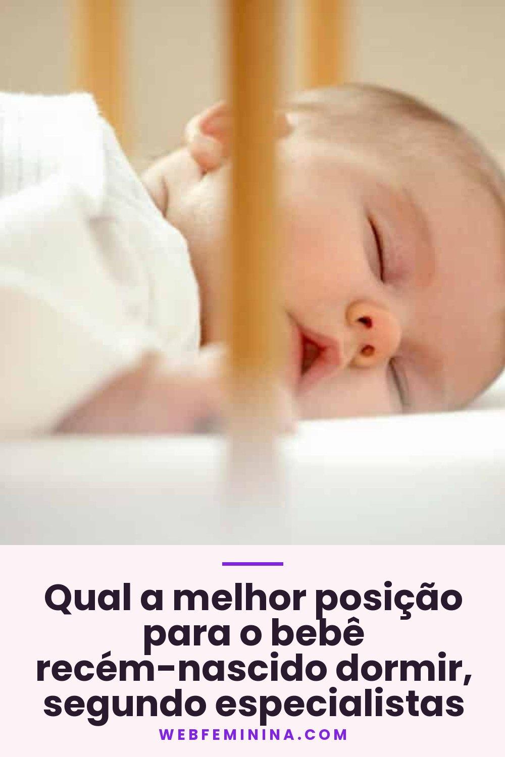 Qual a melhor posição para o bebê recém-nascido dormir, segundo especialistas