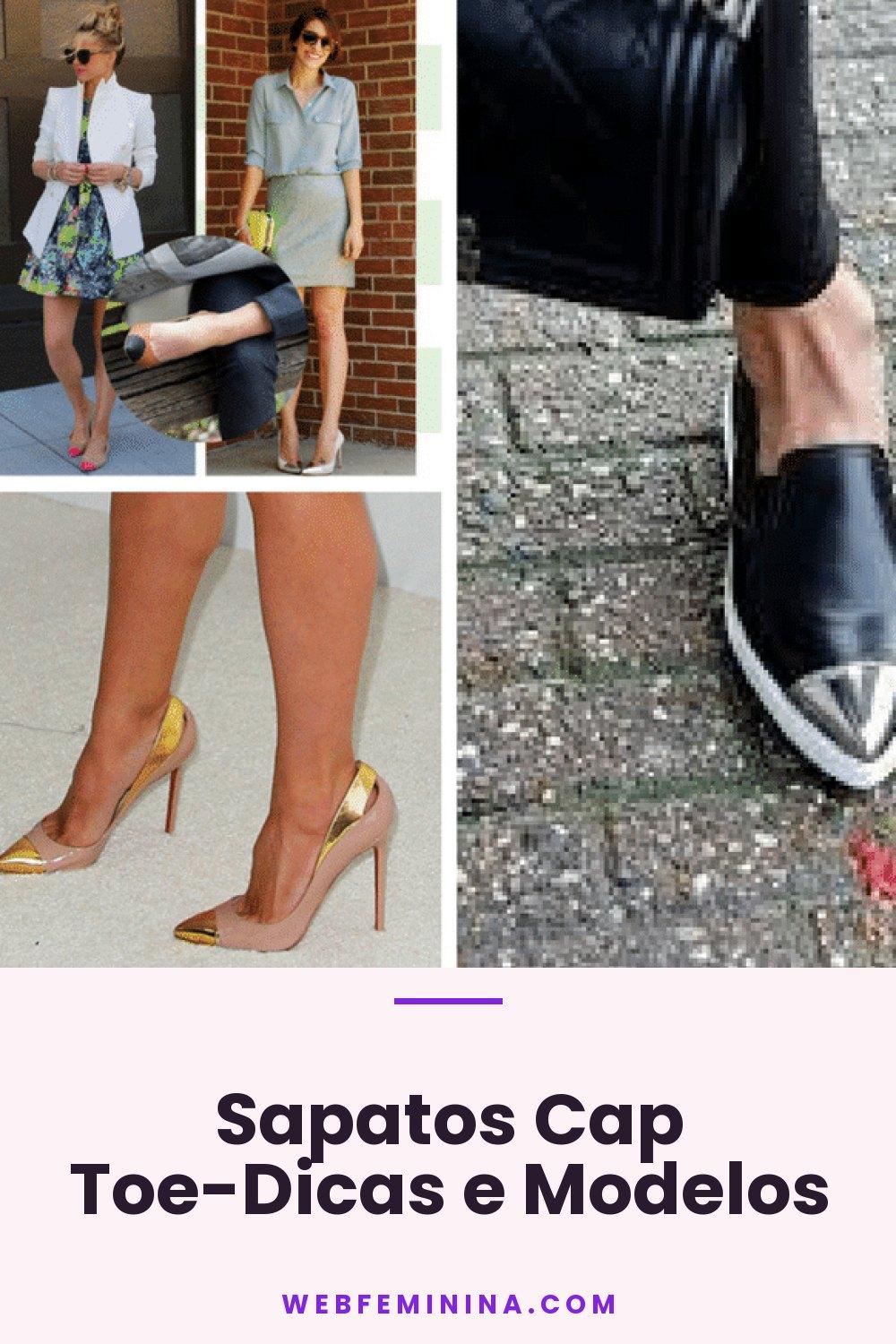 Sapatos Cap Toe-Dicas e Modelos