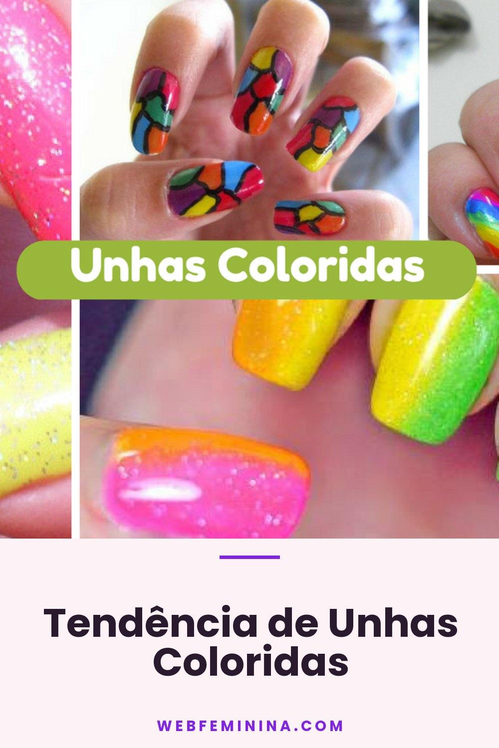 Tendência de Unhas Coloridas