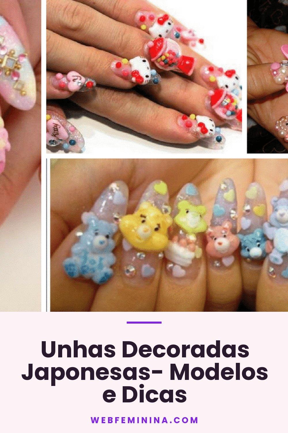 Unhas Decoradas Japonesas- Modelos e Dicas