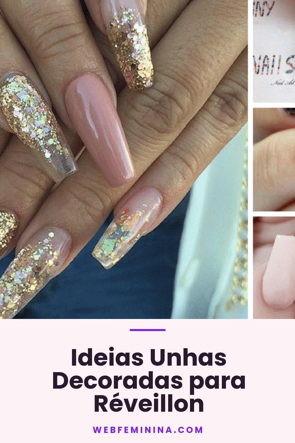 Ideias Unhas Decoradas para Réveillon