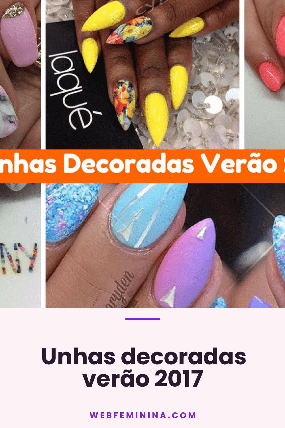 Unhas decoradas verão 2017