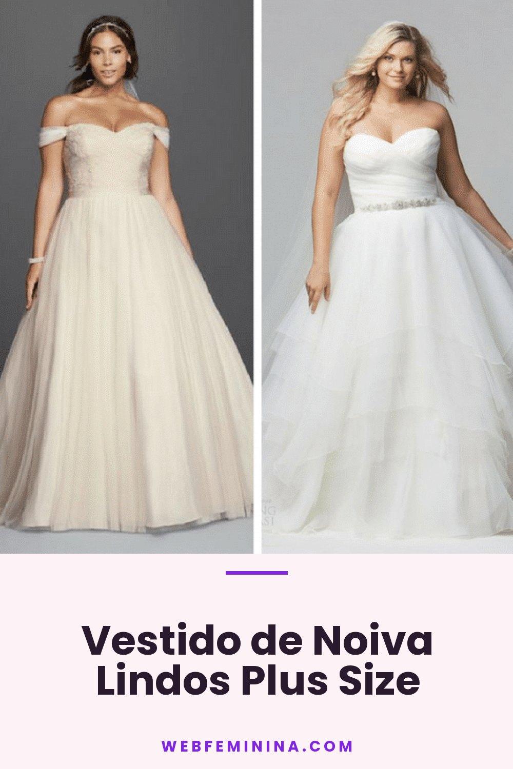 Vestido de Noiva Lindos Plus Size