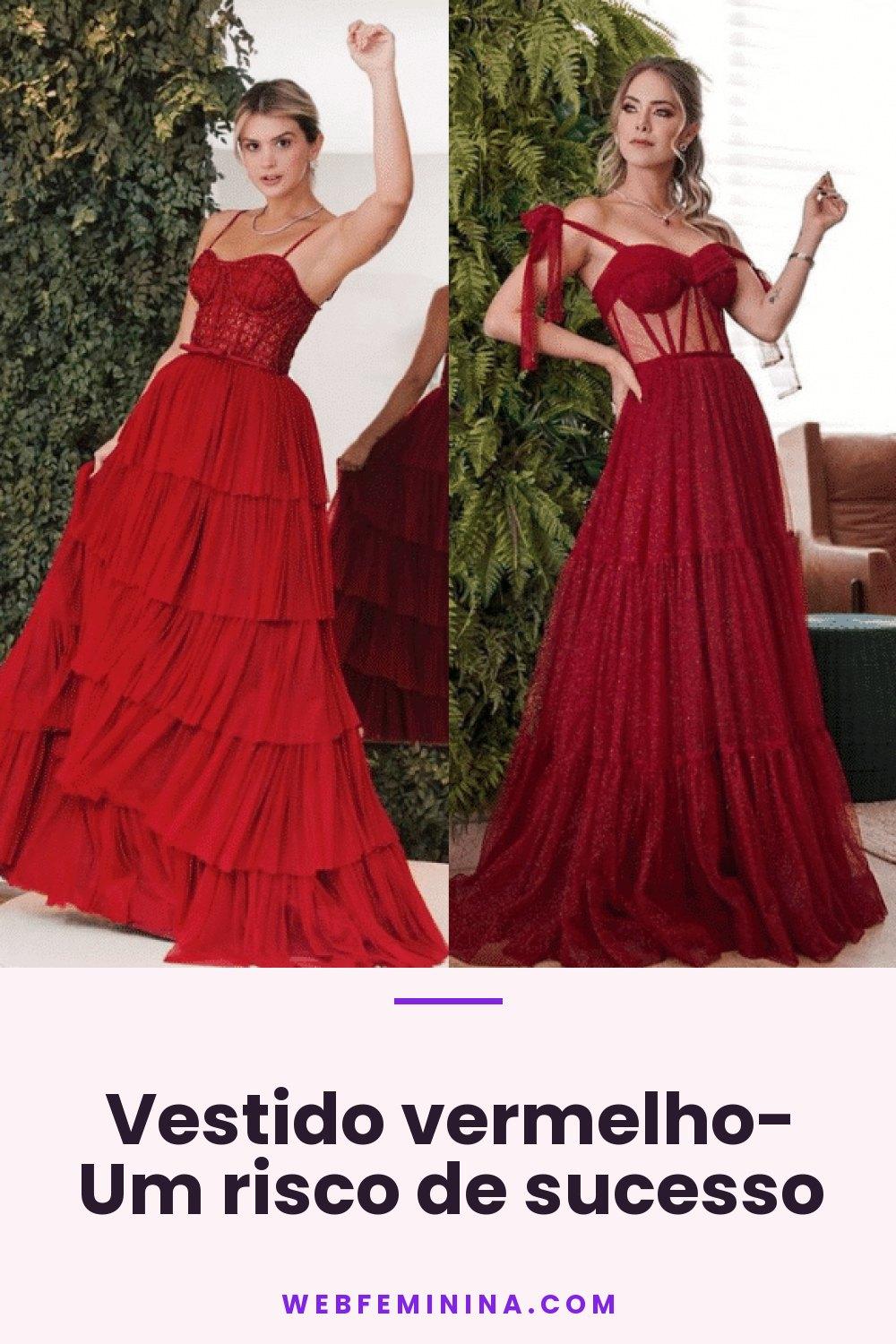 Vestido vermelho- Um risco de sucesso