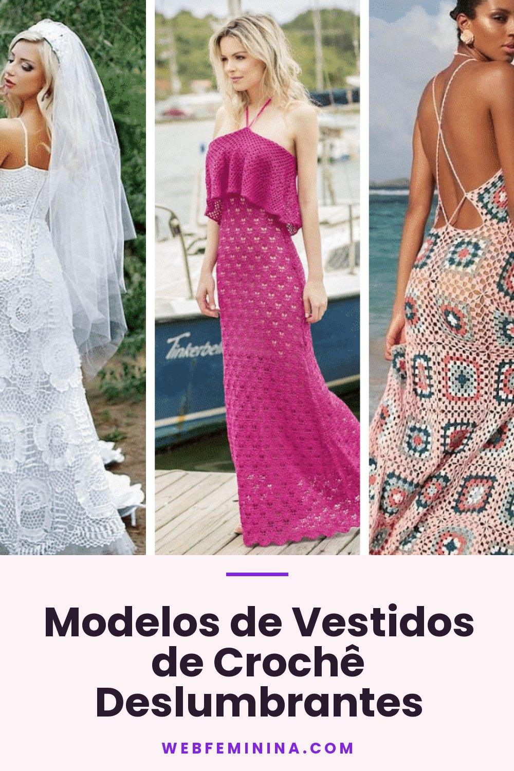 Modelos de Vestidos de Crochê Deslumbrantes