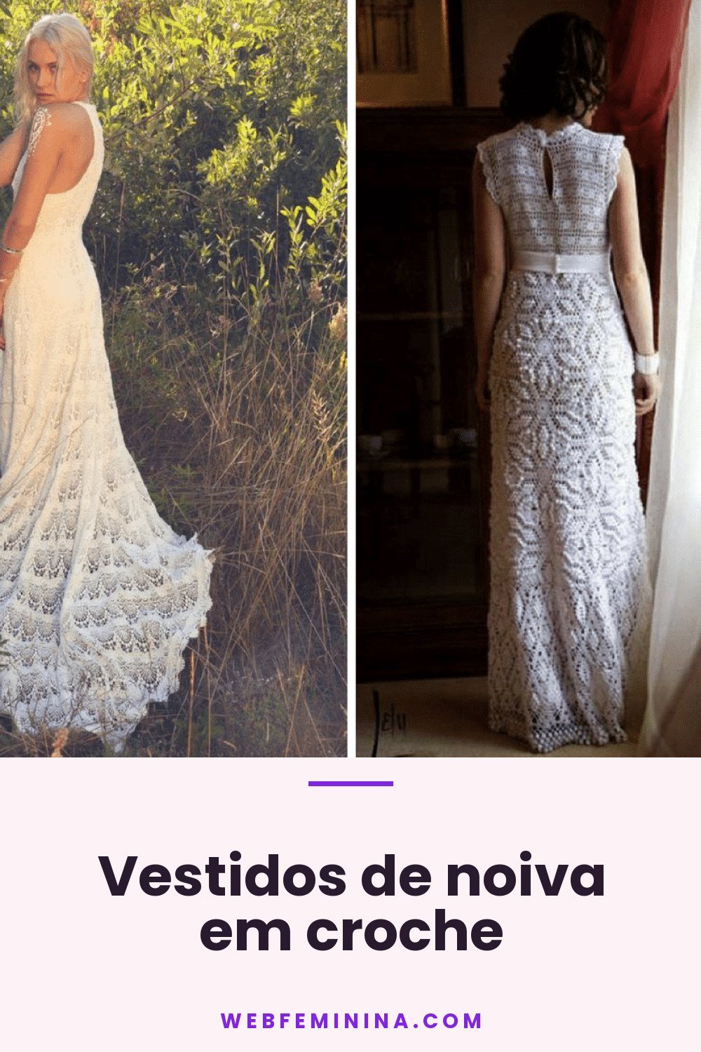 Vestidos de noiva em croche