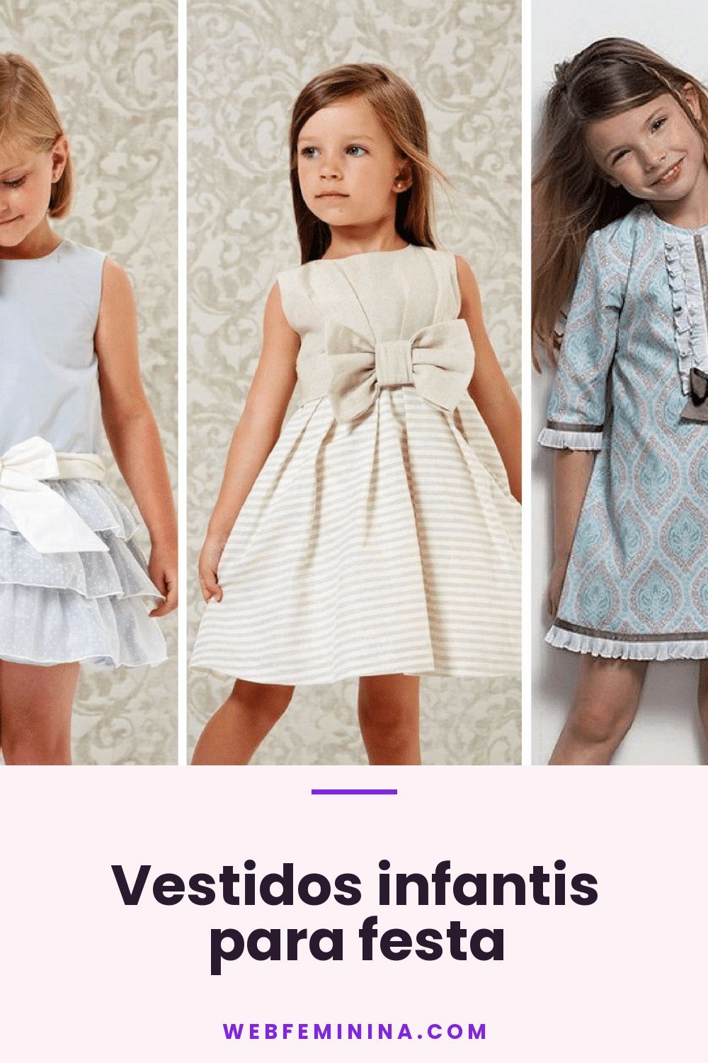 Vestidos infantis para festa